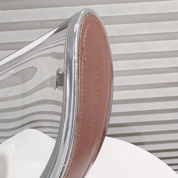 🌹 AMINA MUADDI🌹 Lupita Glass Wedge Sandal Size: 40 - Picture 13 of 16